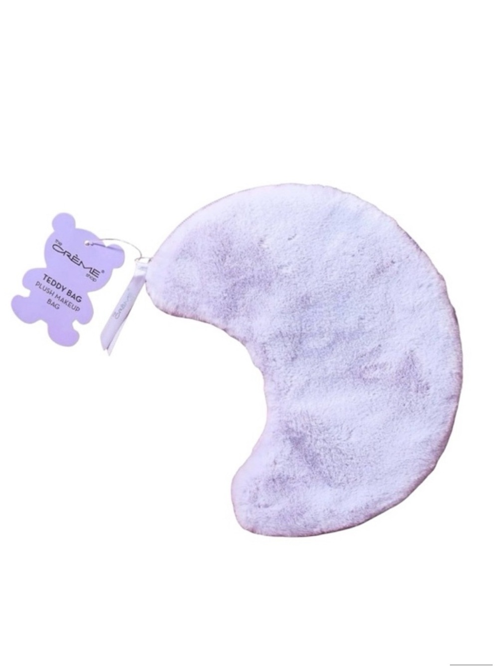 Crème Shop Over the Moon Purple Plush Teddy Makeup Bag